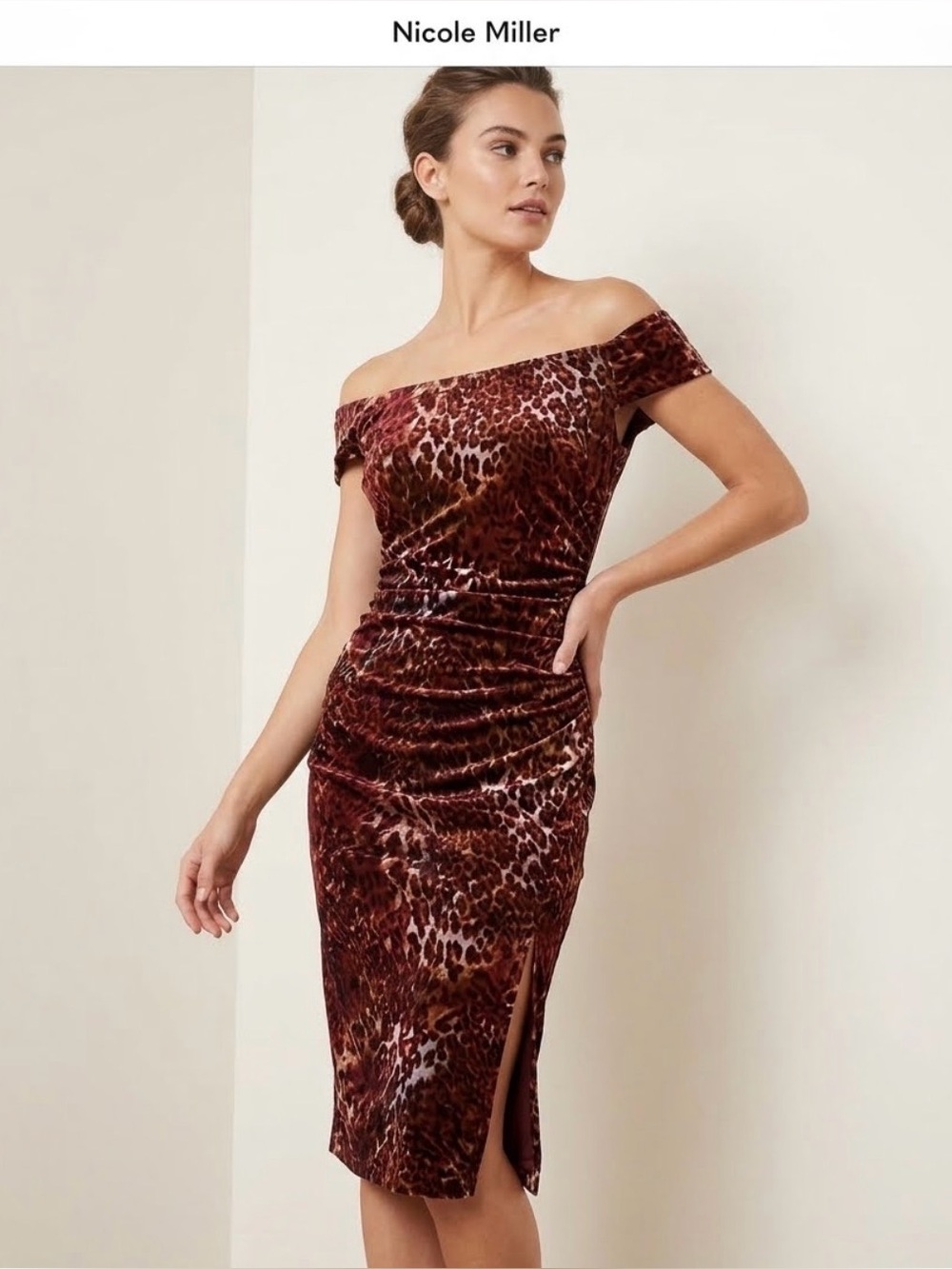 Nicole Miller Collection Leopard Dress
